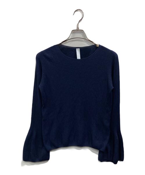 CFCL（シーエフシーエル）CFCL (シーエフシーエル) SOFT PORTRAIT BELL SLEEVE TOP ネイビー サイズ:Lの古着・服飾アイテム