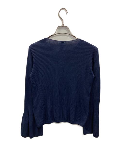 CFCL（シーエフシーエル）CFCL (シーエフシーエル) SOFT PORTRAIT BELL SLEEVE TOP ネイビー サイズ:Lの古着・服飾アイテム