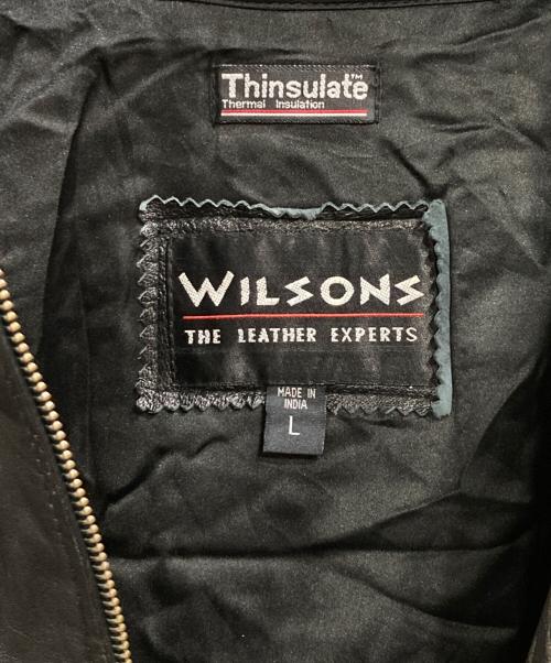 wilsons（ウィルソンズ）wilsons (ウィルソンズ) ライナー付レザージャケット ブラック サイズ:Lの古着・服飾アイテム