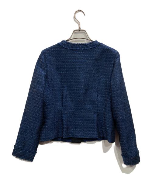 LANVIN en Bleu（ランバンオンブルー）LANVIN en Bleu (ランバンオンブルー) ツイードセットアップ ネイビー サイズ:38の古着・服飾アイテム