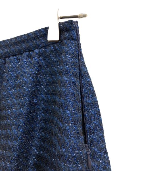 LANVIN en Bleu（ランバンオンブルー）LANVIN en Bleu (ランバンオンブルー) ツイードセットアップ ネイビー サイズ:38の古着・服飾アイテム