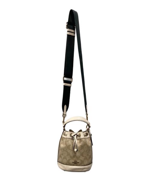 COACH（コーチ）COACH (コーチ) 2WAYミニショルダーバッグ ベージュの古着・服飾アイテム