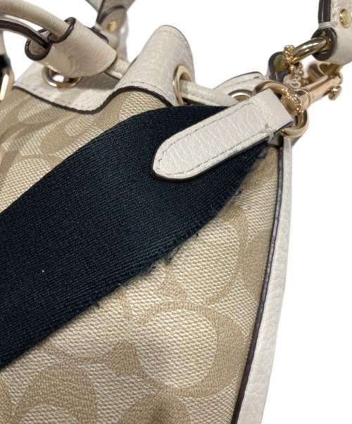 COACH（コーチ）COACH (コーチ) 2WAYミニショルダーバッグ ベージュの古着・服飾アイテム