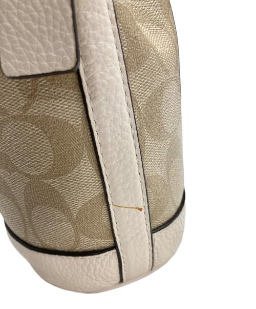 COACH（コーチ）COACH (コーチ) 2WAYミニショルダーバッグ ベージュの古着・服飾アイテム