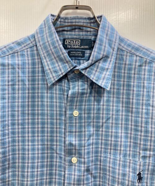 POLO RALPH LAUREN（ポロ・ラルフローレン）POLO RALPH LAUREN (ポロ・ラルフローレン) チェックシャツ ブルー サイズ:Mの古着・服飾アイテム