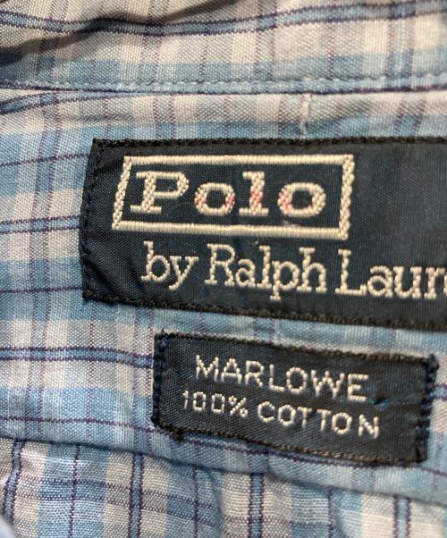 POLO RALPH LAUREN（ポロ・ラルフローレン）POLO RALPH LAUREN (ポロ・ラルフローレン) チェックシャツ ブルー サイズ:Mの古着・服飾アイテム