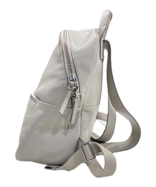 ECCO（エコー）ECCO (エコー) レザーリュック ライトグレーの古着・服飾アイテム