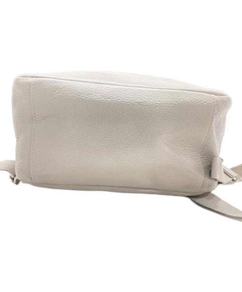 ECCO（エコー）ECCO (エコー) レザーリュック ライトグレーの古着・服飾アイテム