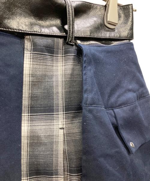 UNITED TOKYO（ユナイテッドトーキョー）UNITED TOKYO (ユナイテッドトーキョー) チェックブロッキングスカート ネイビー サイズ:Sの古着・服飾アイテム