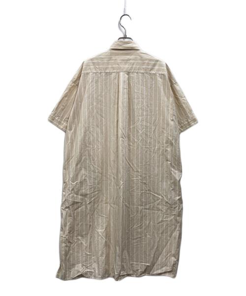 DANTON（ダントン）DANTON (ダントン) ストライプシャツワンピース ベージュ サイズ:36の古着・服飾アイテム