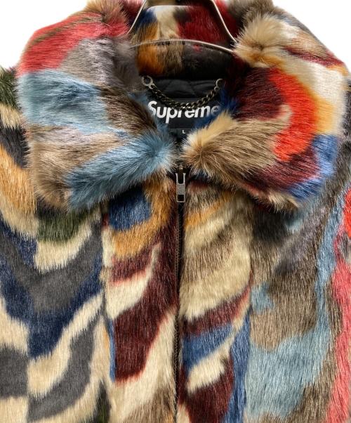 SUPREME（シュプリーム）Supreme (シュプリーム) Multicolor Faux Fur Bomber Jacket マルチカラー サイズ:Lの古着・服飾アイテム