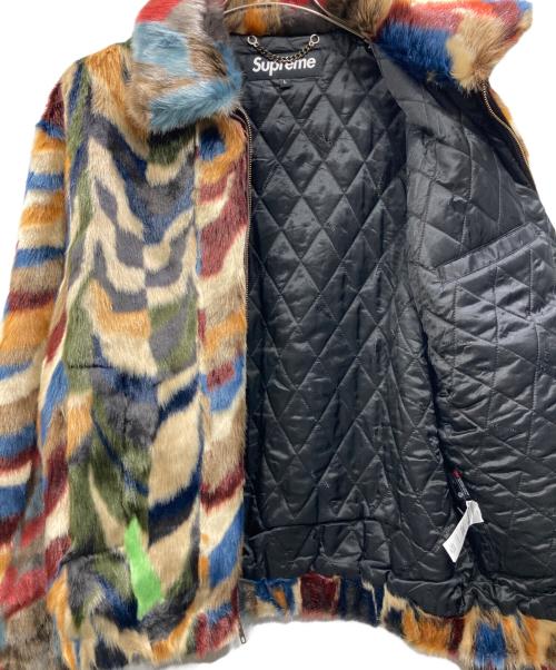 SUPREME（シュプリーム）Supreme (シュプリーム) Multicolor Faux Fur Bomber Jacket マルチカラー サイズ:Lの古着・服飾アイテム