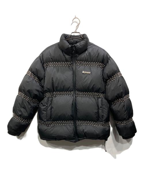 SUPREME（シュプリーム）Supreme (シュプリーム) b.b.simon (ビービーサイモン) Studded Puffer Jacket ブラック サイズ:Lの古着・服飾アイテム