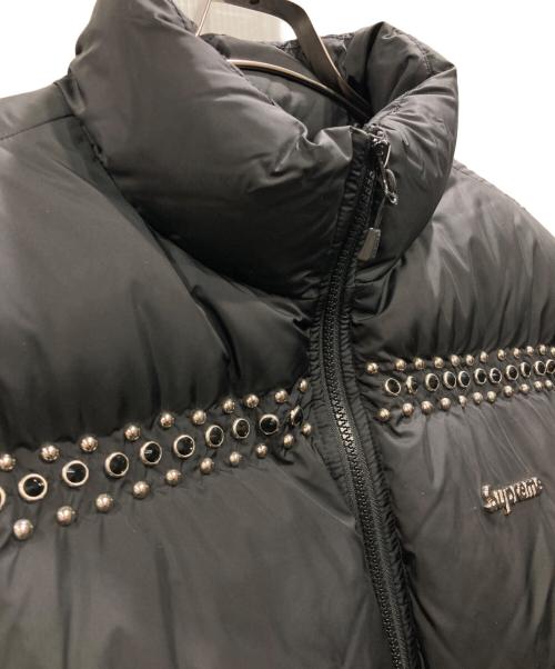 SUPREME（シュプリーム）Supreme (シュプリーム) b.b.simon (ビービーサイモン) Studded Puffer Jacket ブラック サイズ:Lの古着・服飾アイテム