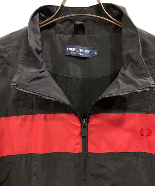 FRED PERRY（フレッドペリー）FRED PERRY (フレッドペリー) Panelled Shell Suit Jacket ブラック サイズ:Lの古着・服飾アイテム