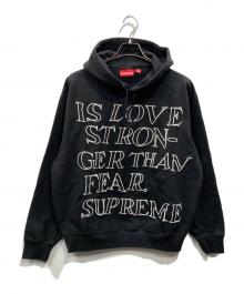 SUPREME（シュプリーム）の古着「Stronger Than Fear Hooded Sweatshirt」｜ブラック