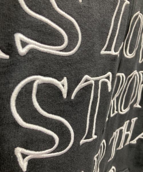 SUPREME（シュプリーム）Supreme (シュプリーム) Stronger Than Fear Hooded Sweatshirt ブラック サイズ:Mの古着・服飾アイテム