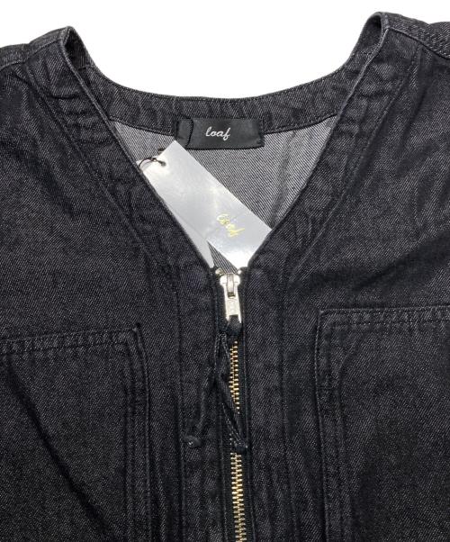 loaf（ローフ）loaf (ローフ) ポケットジップデニムジャケット ブラック サイズ:ONE 未使用品の古着・服飾アイテム