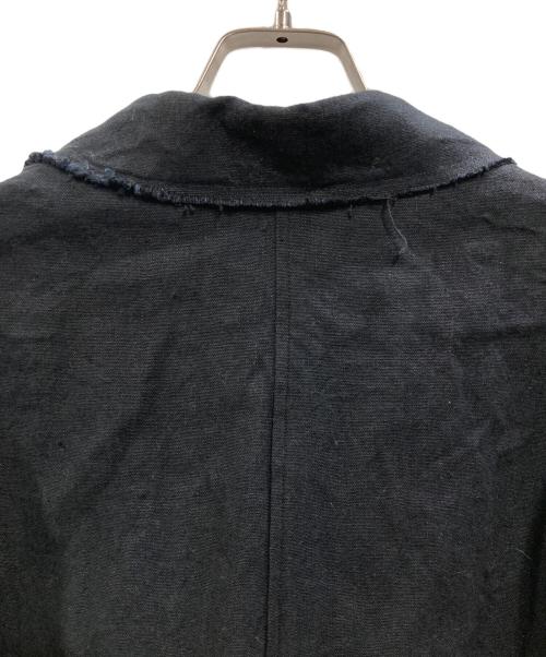 FRAMeWORK（フレームワーク）FRAMeWORK (フレームワーク) 綿麻プレーンコート ブラック サイズ:38の古着・服飾アイテム