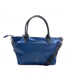 LANVIN en Bleu（ランバンオンブルー）の古着「リボンハンドバッグ」｜ネイビー