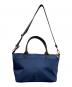 中古・古着 LANVIN en Bleu (ランバンオンブルー) リボンハンドバッグ ネイビー：7000円