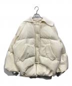 pinueピヌエ）の古着「ボリュームスリーブダウンジャケット」｜ホワイト