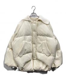 pinue（ピヌエ）の古着「ボリュームスリーブダウンジャケット」｜ホワイト