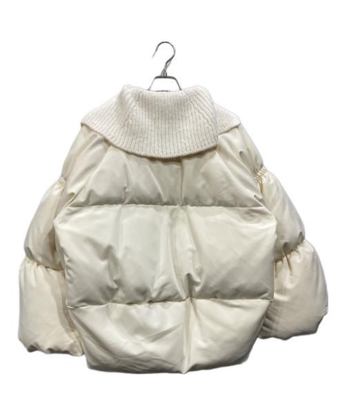 pinue（ピヌエ）pinue (ピヌエ) ボリュームスリーブダウンジャケット ホワイト サイズ:表記なしの古着・服飾アイテム