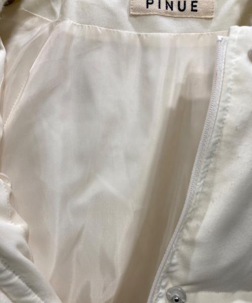 pinue（ピヌエ）pinue (ピヌエ) ボリュームスリーブダウンジャケット ホワイト サイズ:表記なしの古着・服飾アイテム