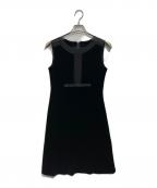 VELOUR NOIR by FOXEY NEWYORKベロア ノワール by フォクシー ニューヨーク）の古着「ベロアリボンワンピース」｜ブラック