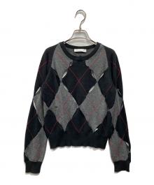 Christian Dior（クリスチャン ディオール）の古着「All-Over Patterned Crewneck Jumper」｜ブラック