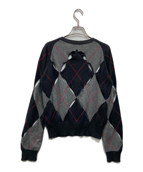 Christian Dior（クリスチャン ディオール）Christian Dior (クリスチャン ディオール) All-Over Patterned Crewneck Jumper ブラック サイズ:38の古着・服飾アイテム