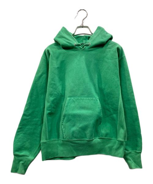 AURALEE（オーラリー）AURALEE (オーラリー) SUPER MILLED SWEAT P/O PARKA グリーンの古着・服飾アイテム