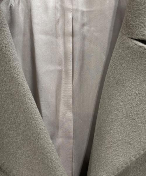 K.T KIYOKO TAKASE（ケーティー キヨコタカセ）K.T KIYOKO TAKASE (ケーティー キヨコタカセ) アンゴラウール コンバーチブルロングコート ベージュ サイズ:11の古着・服飾アイテム