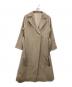 K.T KIYOKO TAKASE（ケーティー キヨコタカセ）の古着「アンゴラウール コンバーチブルロングコート」｜ベージュ