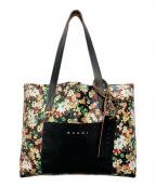 MARNIマルニ）の古着「LOVERS PRAIRIEプリント ショッピングバッグ」｜ブラック