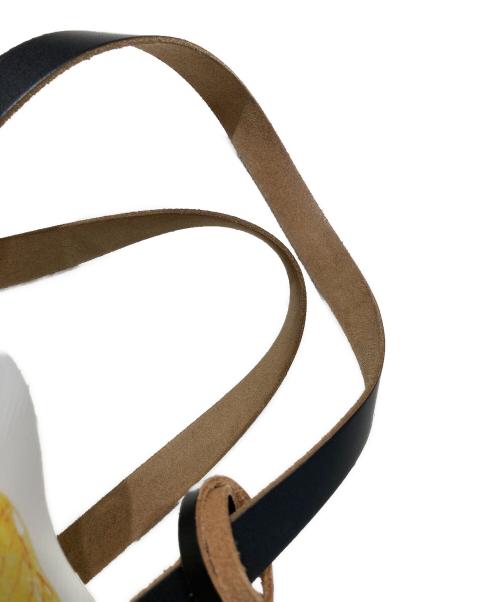 MARNI（マルニ）MARNI (マルニ) ORCHIDSプリント PVCショッピングバッグ ホワイト×イエローの古着・服飾アイテム