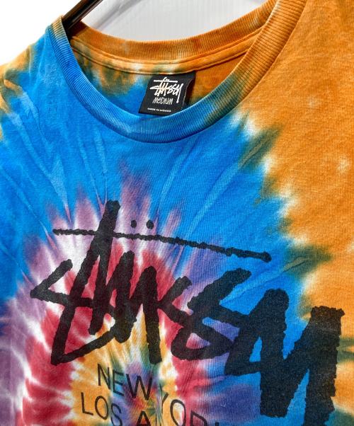 stussy（ステューシー）stussy (ステューシー) ワールドツアータイダイTシャツ マルチカラー サイズ:Mの古着・服飾アイテム