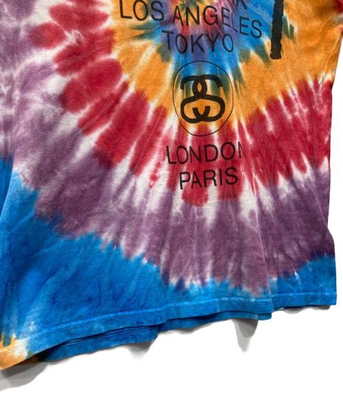 stussy（ステューシー）stussy (ステューシー) ワールドツアータイダイTシャツ マルチカラー サイズ:Mの古着・服飾アイテム