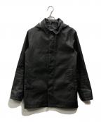 m0851エム・ゼロ・エイト・ファイブ・ワン）の古着「コーティング加工フーデッドコート」｜ブラック