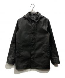 m0851（エム・ゼロ・エイト・ファイブ・ワン）の古着「コーティング加工フーデッドコート」｜ブラック