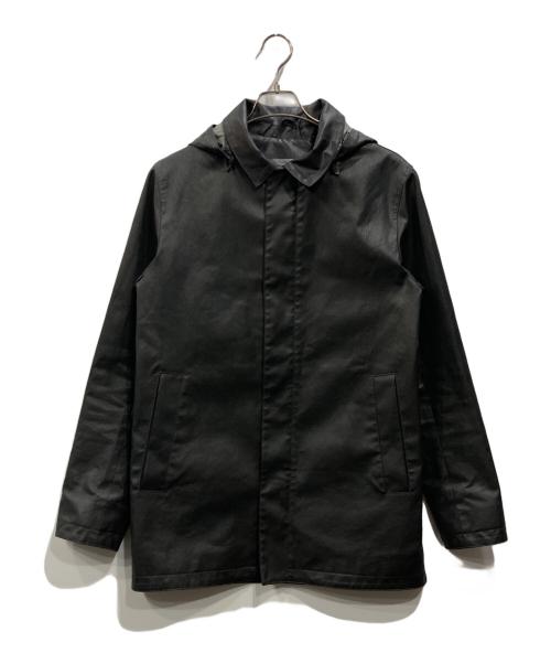 m0851（エム・ゼロ・エイト・ファイブ・ワン）m0851 (エム・ゼロ・エイト・ファイブ・ワン) コーティング加工フーデッドコート ブラック サイズ:Sの古着・服飾アイテム