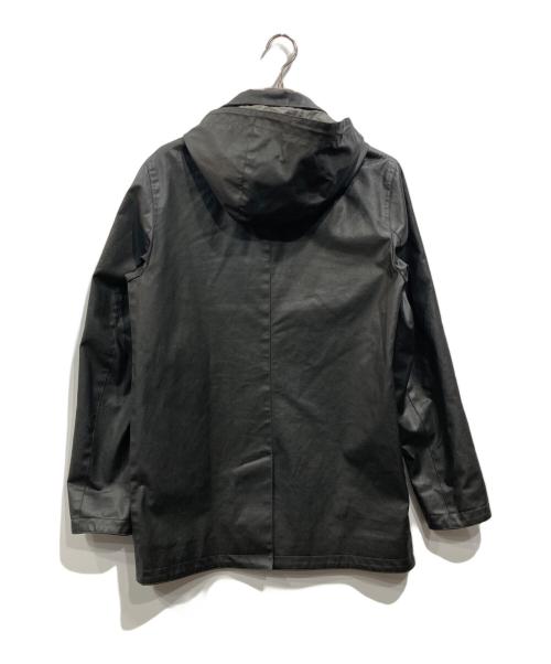 m0851（エム・ゼロ・エイト・ファイブ・ワン）m0851 (エム・ゼロ・エイト・ファイブ・ワン) コーティング加工フーデッドコート ブラック サイズ:Sの古着・服飾アイテム