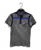 GUCCIグッチ）の古着「Hysteria Accent Colorblock Pattern Polo Shirt」｜グレー