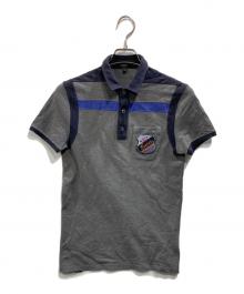 GUCCI（グッチ）の古着「Hysteria Accent Colorblock Pattern Polo Shirt」｜グレー