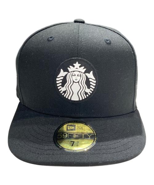 New Era（ニューエラ）New Era (ニューエラ) STARBUCKS COFFEE (スターバックスコーヒー) キャップ ブラック サイズ:7 3/8 58.7cmの古着・服飾アイテム