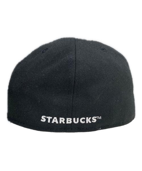 New Era（ニューエラ）New Era (ニューエラ) STARBUCKS COFFEE (スターバックスコーヒー) キャップ ブラック サイズ:7 3/8 58.7cmの古着・服飾アイテム