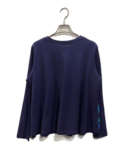 TOKUKO1erVOL（トクコプルミエヴォル）TOKUKO1erVOL (トクコプルミエヴォル) プリントカットソー ネイビー サイズ:Mの古着・服飾アイテム