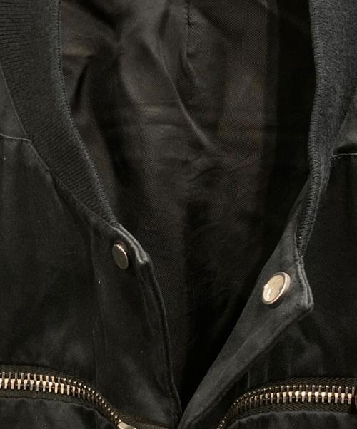 BALENCIAGA（バレンシアガ）BALENCIAGA (バレンシアガ) Zip detailed bomber jacket ブラック サイズ:46の古着・服飾アイテム