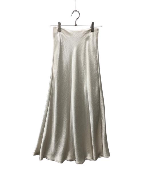 IENA（イエナ）IENA (イエナ) サテンバイヤススカート アイボリー サイズ:XSの古着・服飾アイテム